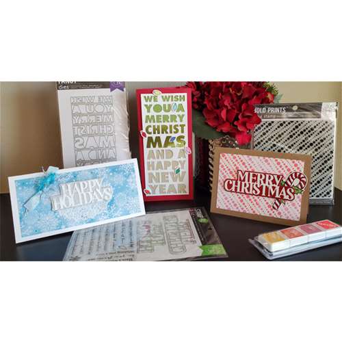 3 Holiday Cards with All the Stamps &amp; Dies!