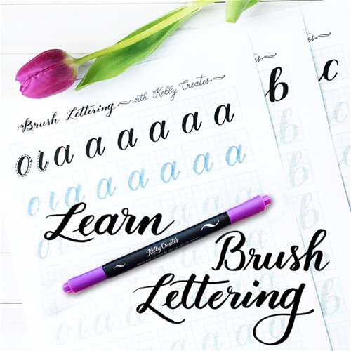 Brush Lettering Basics with Kelly Creates