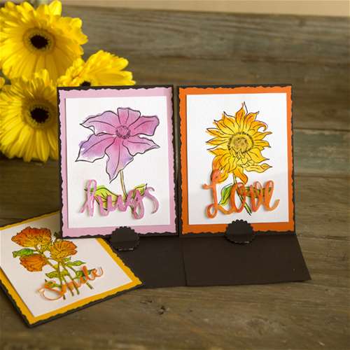 Watercolor Flower Stamping