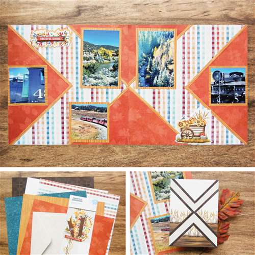 1 Geometric Sketch, 2 Ways: Card &amp; Page