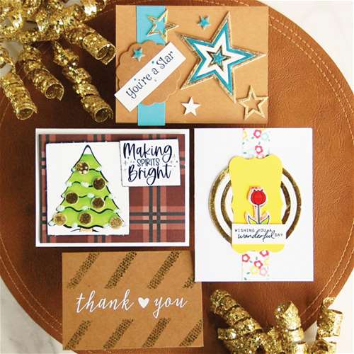 4 Easy &amp; Elegant Foiled Cards