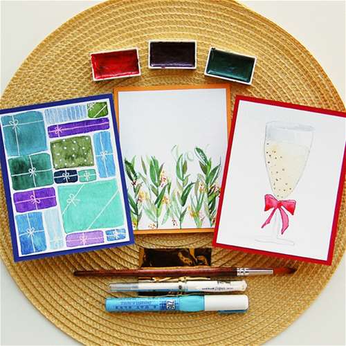 Beginning Watercolor Cards