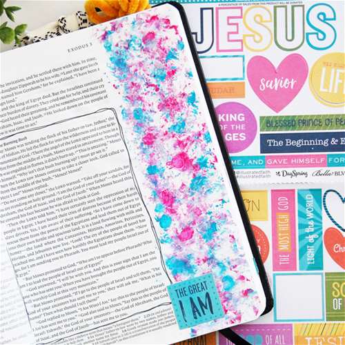Bible Journaling with Acrylic Paints