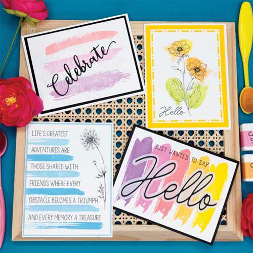 Brushstrokes &amp; Blooms: Vibrant Card Making