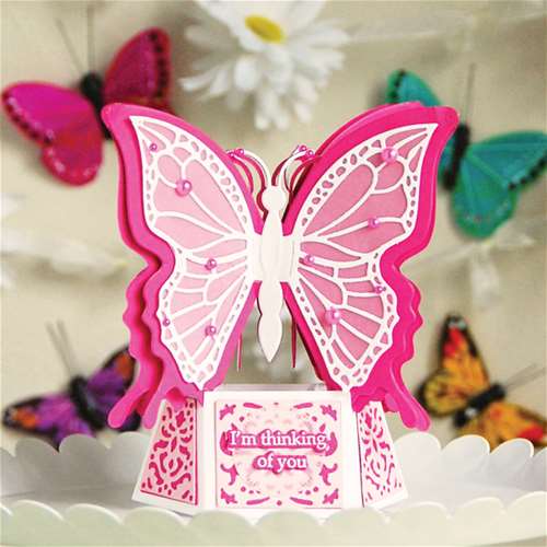 Butterfly Medley 360 Pop-Up Card 