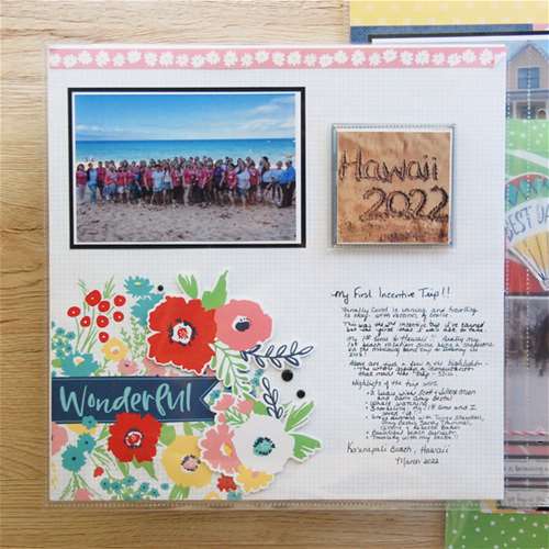 CTMH Blue Skies Scrapbook Pages with Flip Flaps