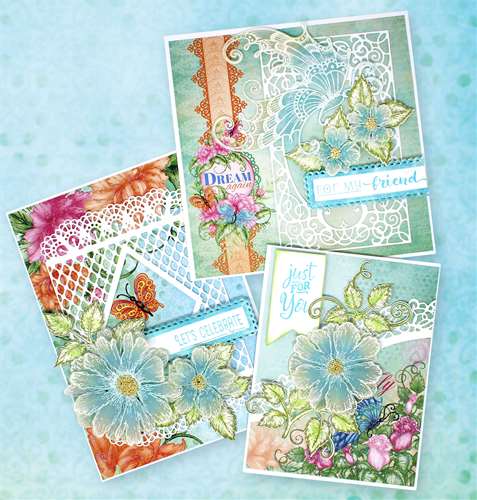 Elegant Vellum Floral Cards 