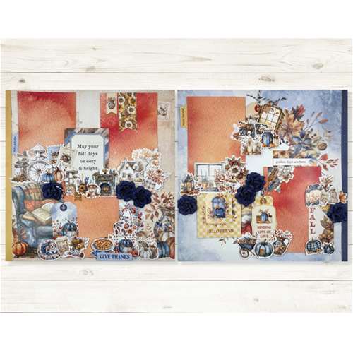 Golden Autumn Days 2-Page Layout