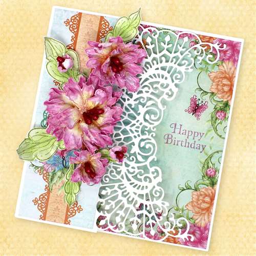 How to Create Ruffled Flowers for Cards