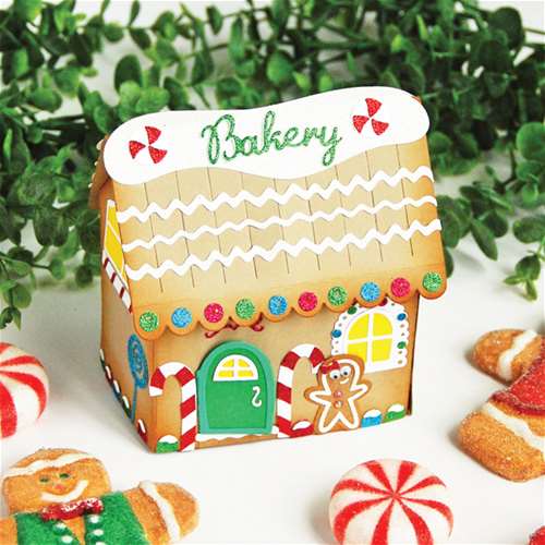 Interactive Gingerbread House Pop-Up Card