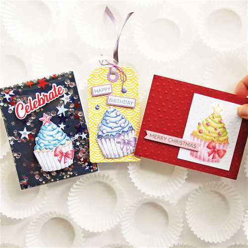 Light It! Shake It! Tag It! Cupcakes Three Ways