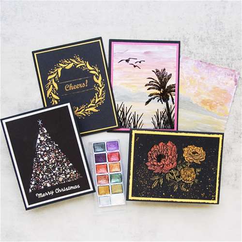 Metallic Watercolor Techniques for Card Makers