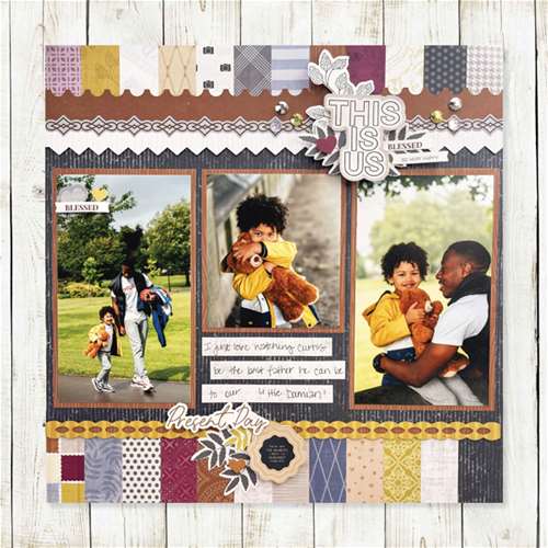 Our Moments Scrapbook Page 