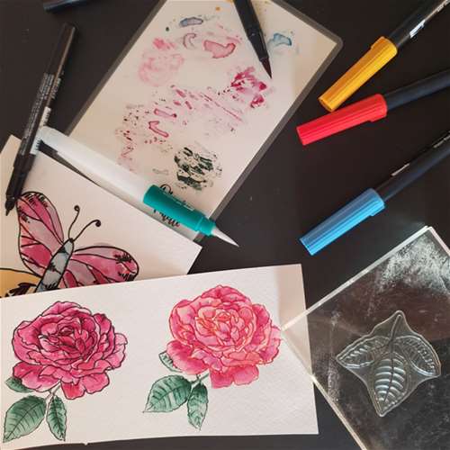 Beginning Watercolor Techniques with Markers