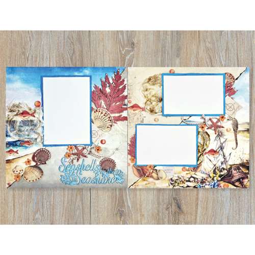 Seashells by the Seashore Two-Page Layout