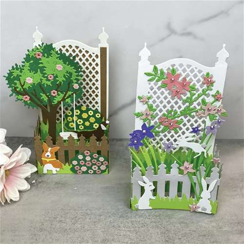 Spring Trellis Wraparound Card 