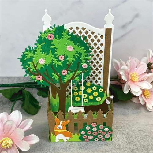 Spring Trellis Wraparound Card 