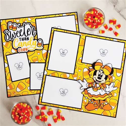 Sweeter Than Candy Corn Scrapbook Layout