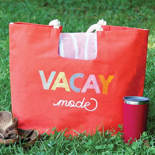 Vacay Mode DIY Tote Bag
