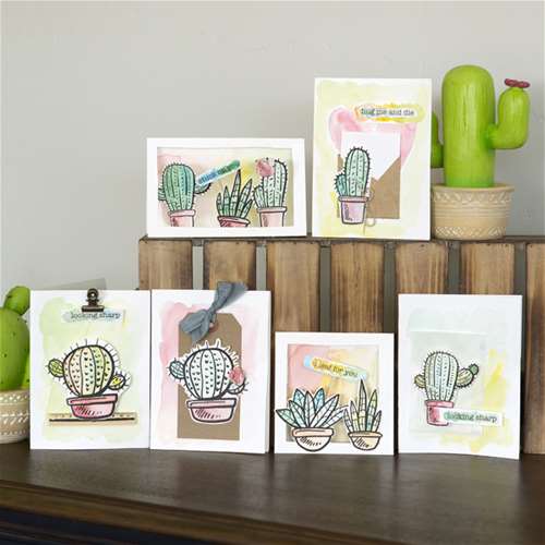 Watercolor Succulent/Cactus Cards